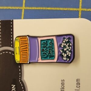 Chill Pill Prescription Bottle 1" Tack Pin